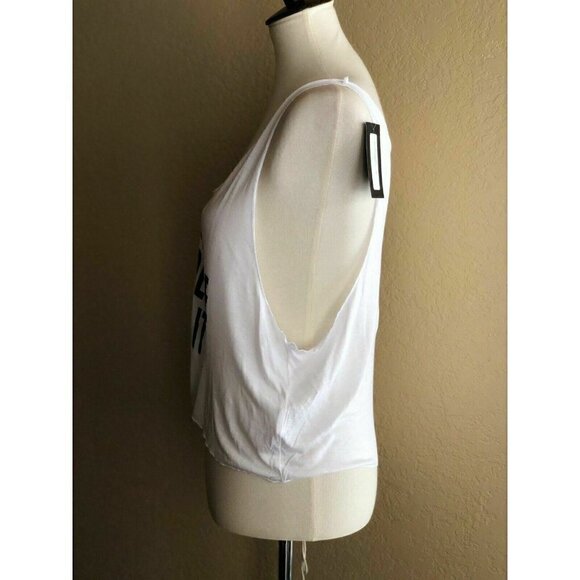 STYLESTALKER White Yoga Made Me Do it Tank Top L - Picture 4 of 10